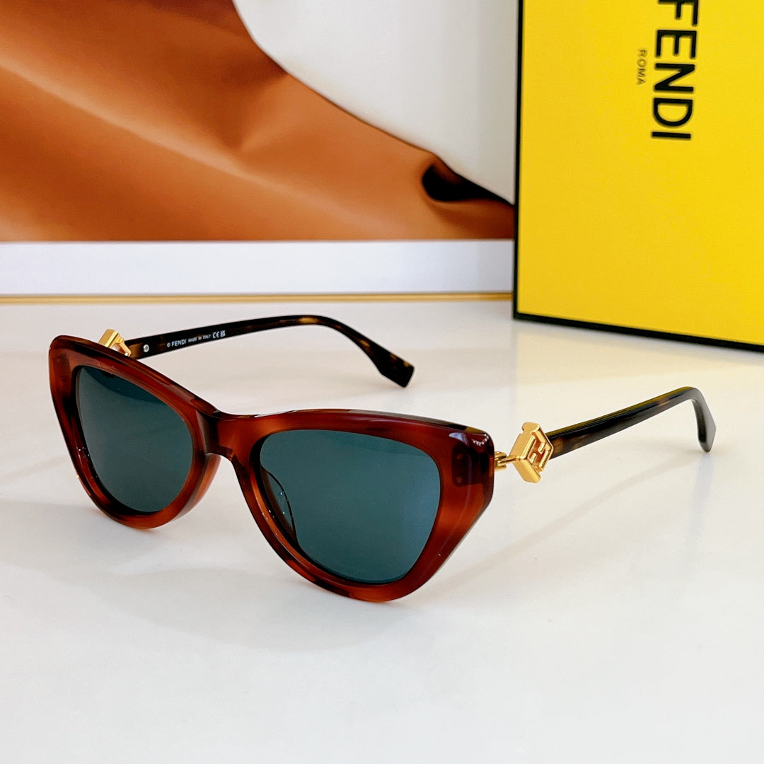 FF DIAMONDS CAT-EYE FRAME SUNGLASSES FE40149F IN ACETATE