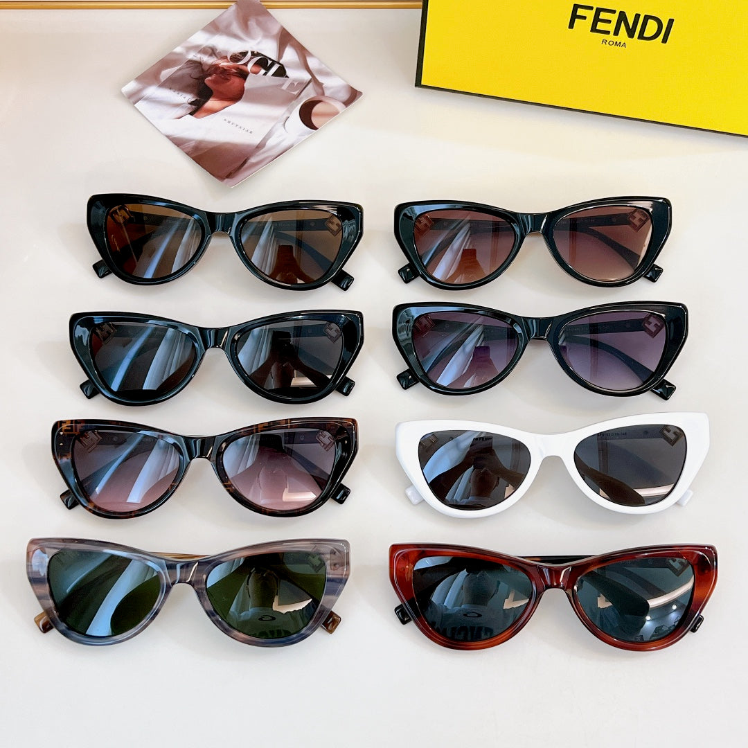 FF DIAMONDS CAT-EYE FRAME SUNGLASSES FE40149F IN ACETATE