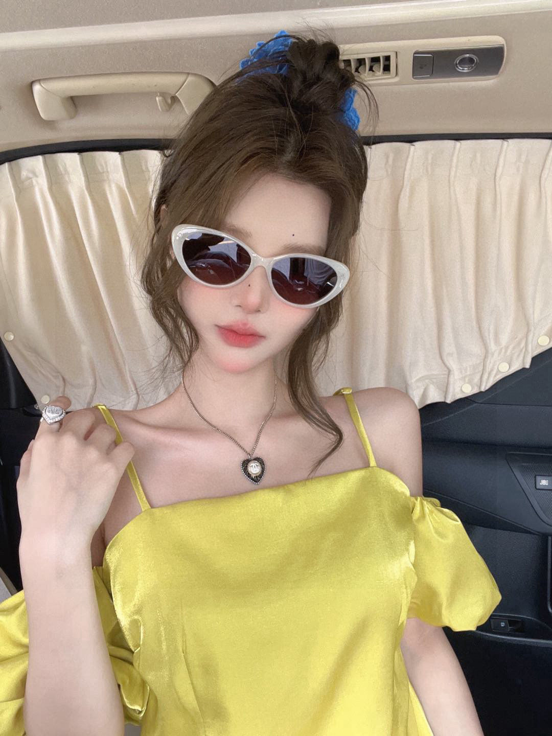 CAT-EYE FRAME SUNGLASSES G6581 IN ACETATE