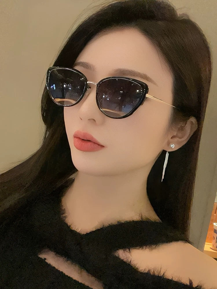 CAT-EYE FRAME SUNGLASSES G8641 IN ACETATE