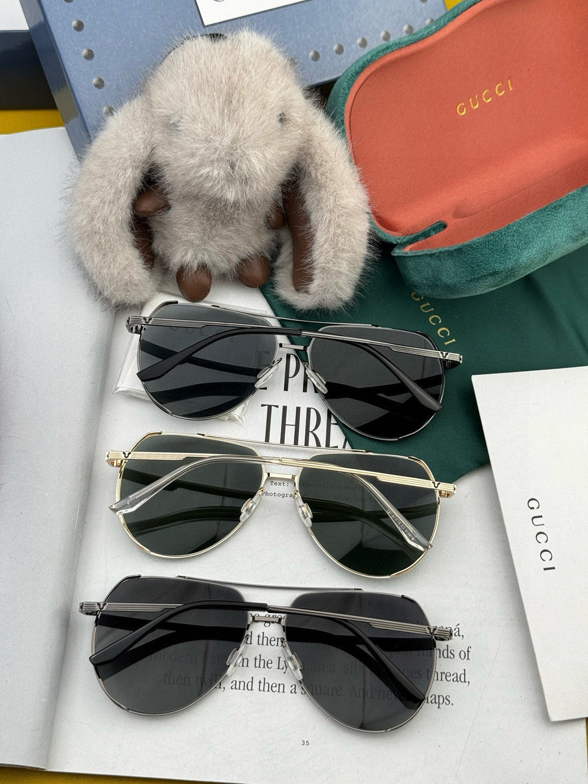 AVIATOR FRAME SUNGLASSES 575760 IN METAL