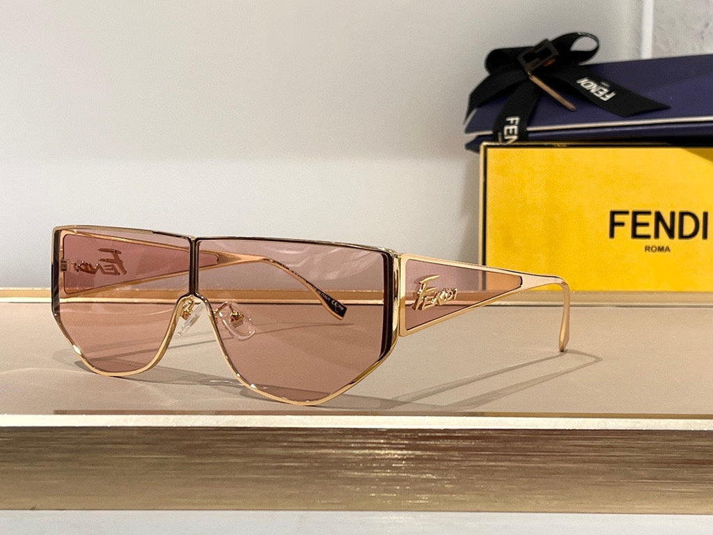 DISCO SQUARED SUNGLASSES FF M0093 IN METAL