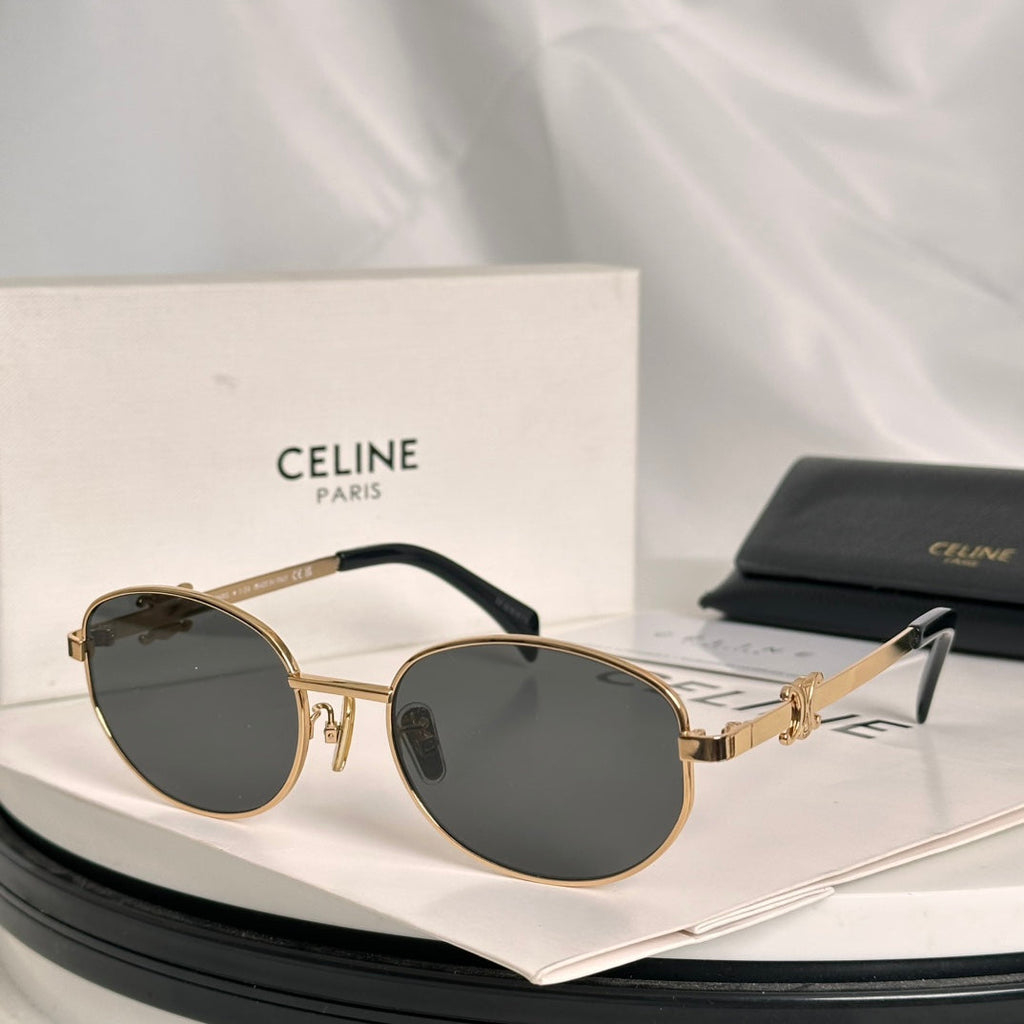 CELINE TRIOMPHE SUNGLASS CL40069U IN METAL