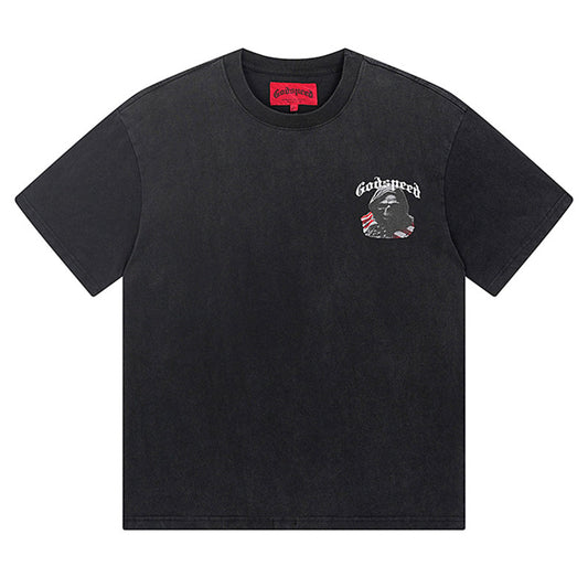 GODSPEED  Men's Black L.O.T.F Crew Neck T-Shirt
