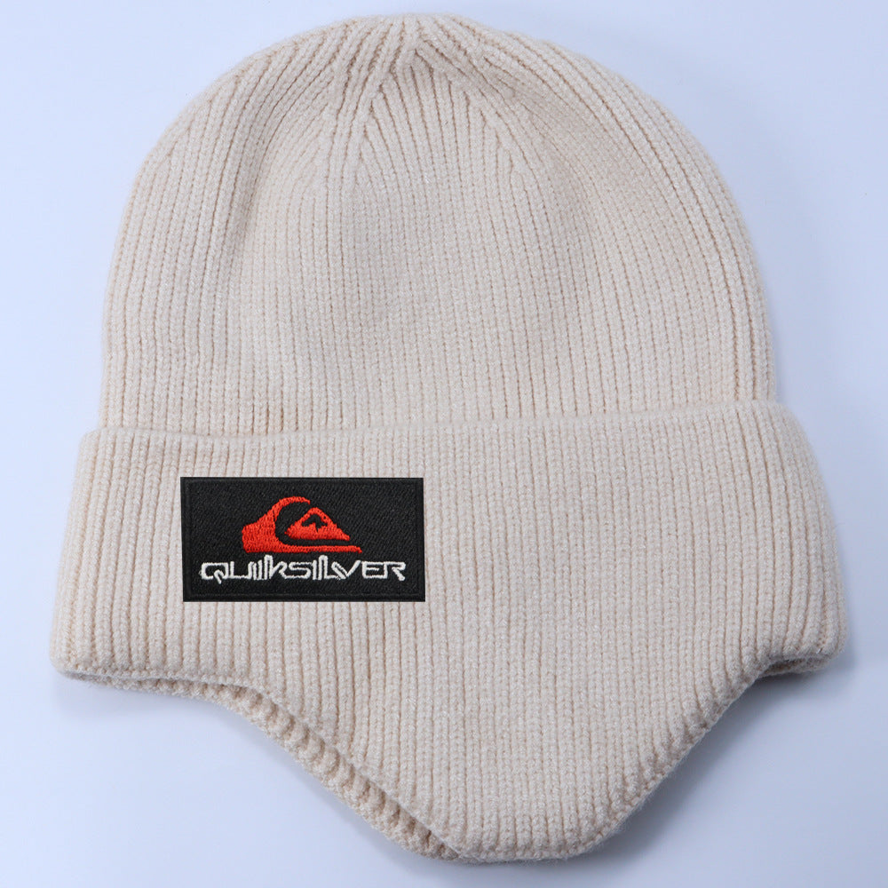 Stussy Hat Winter Knitted Hat Men's and Women's Warm Ear Protector Outdoor Wool Hat