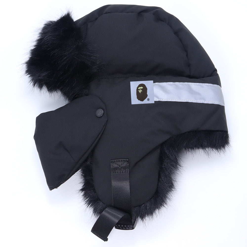 Stussy Hat Warm Lei Feng Hat Women's Winter Outdoor Skiing Cold Cycling Hat