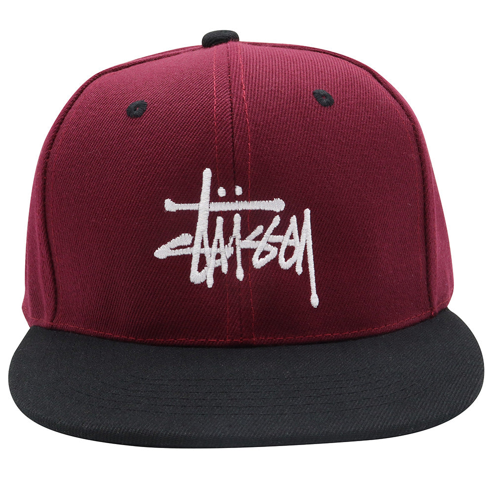 Stussy Hat Embroidery Color Matching Street Hip Hat Sun Hat