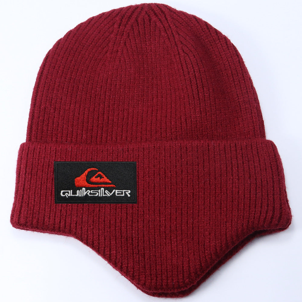 Stussy Hat Winter Knitted Hat Men's and Women's Warm Ear Protector Outdoor Wool Hat
