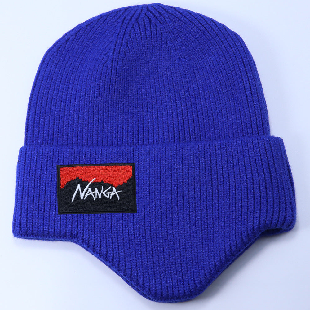 Stussy Hat Winter Knitted Hat Men's and Women's Warm Ear Protector Outdoor Wool Hat