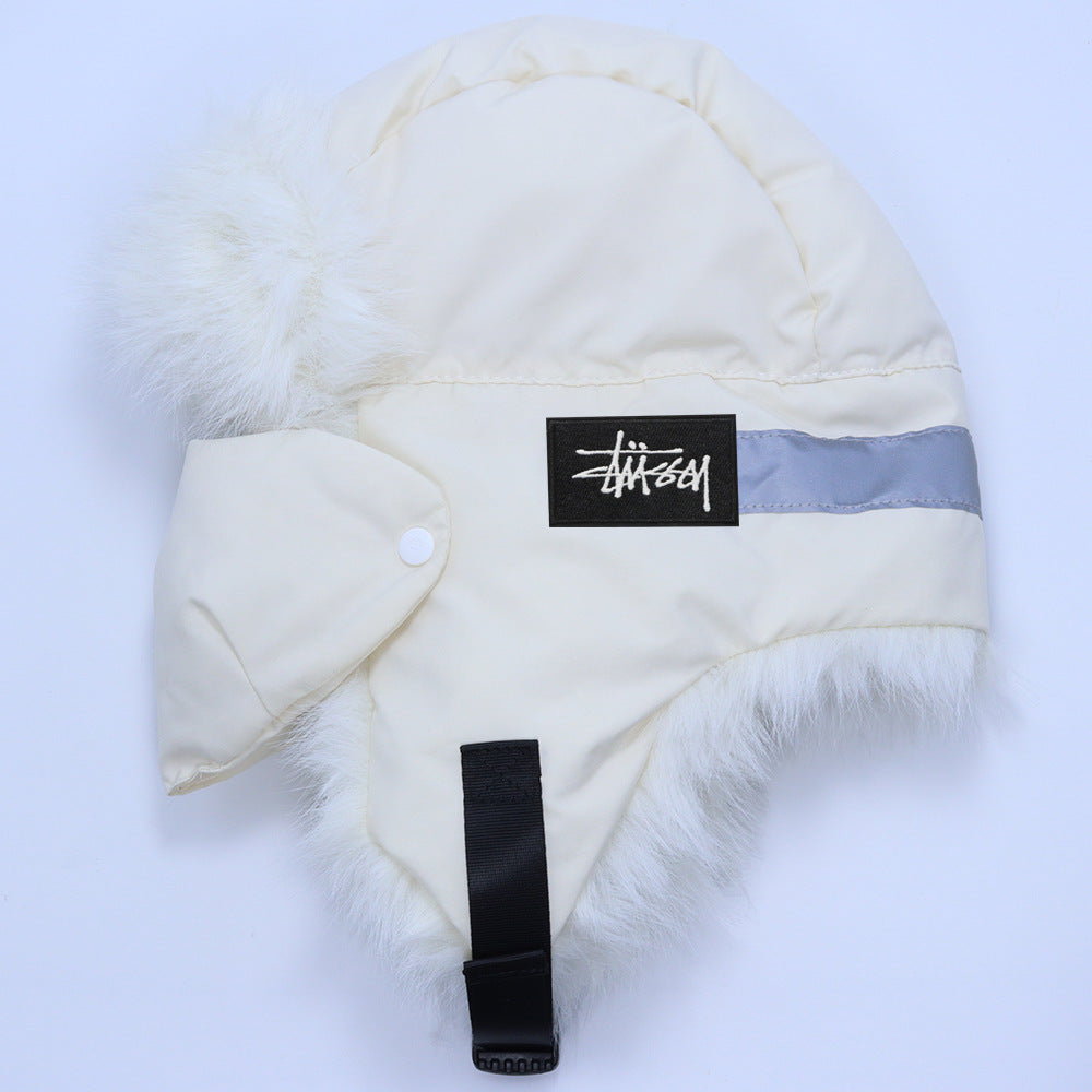Stussy Hat Warm Lei Feng Hat Women's Winter Outdoor Skiing Cold Cycling Hat