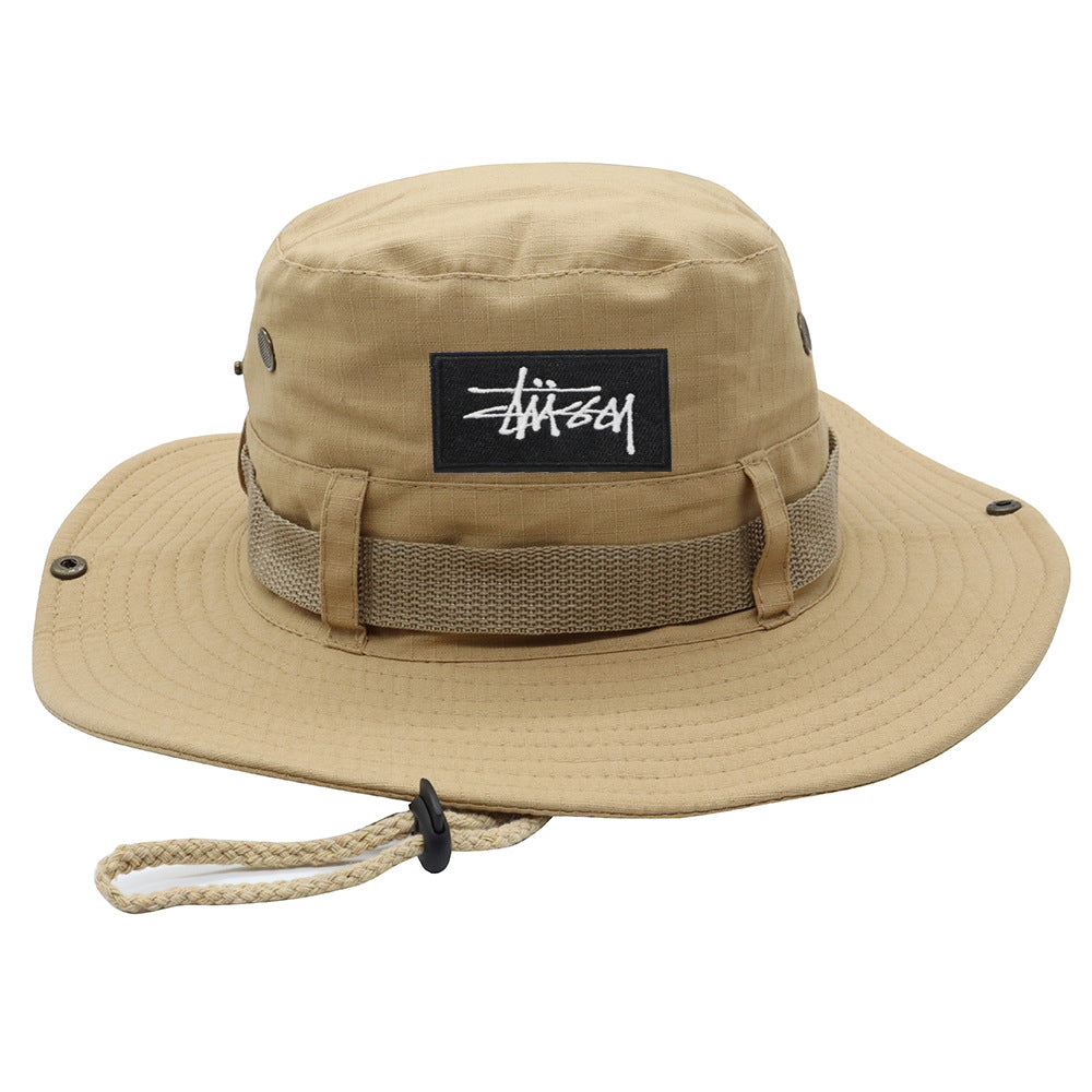 Stussy Hat Men's and Women's Summer Breathable Sun Hat Outdoor