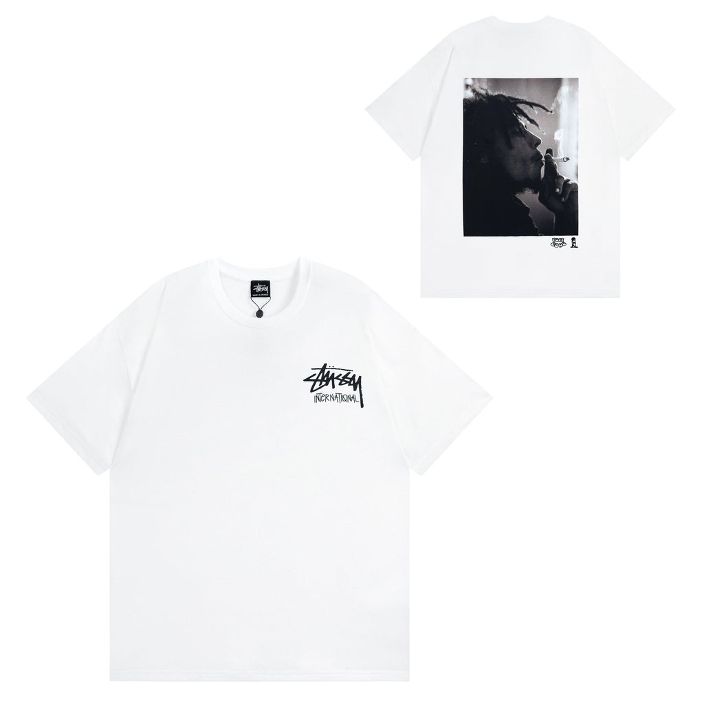 Stussy T Shirts Casual Versatile Loose T Shirts Couple