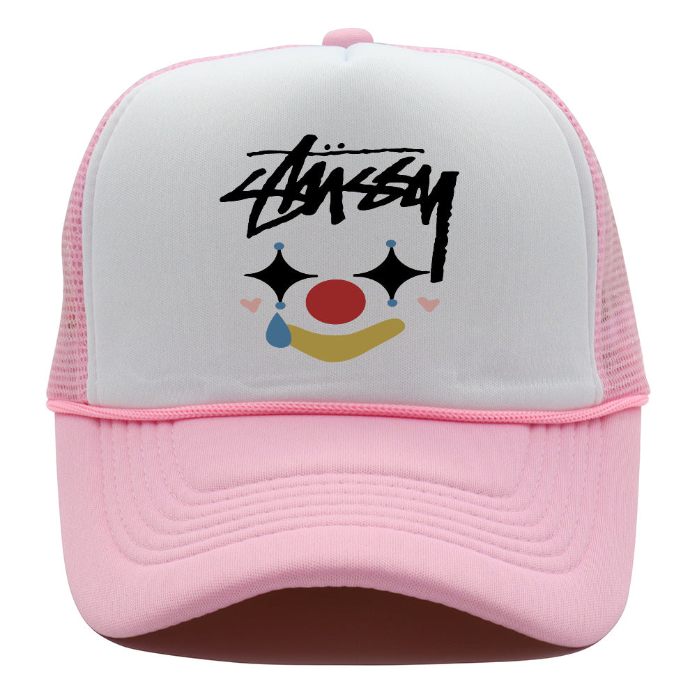 Stussy Hat Personality Fashion Printed Baseball Cap Outdoor Leisure Shade Sun Protection