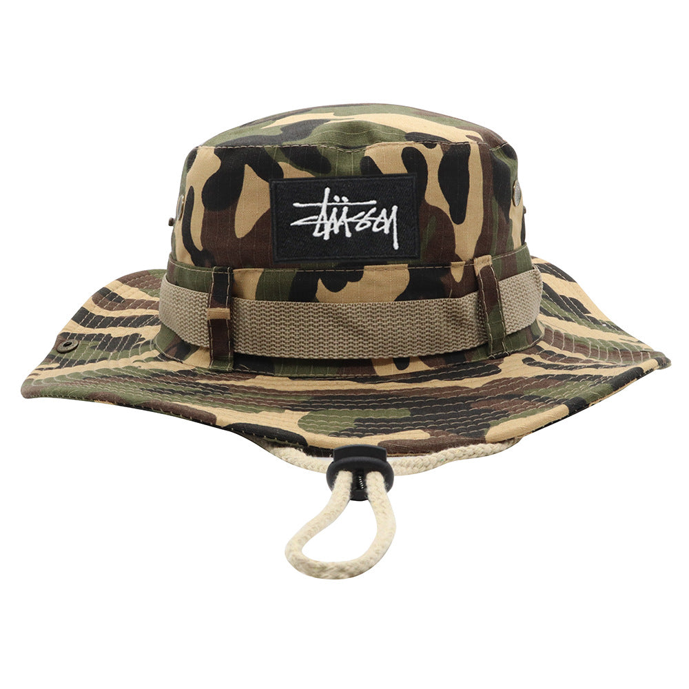Stussy Hat Men's and Women's Summer Breathable Sun Hat Outdoor