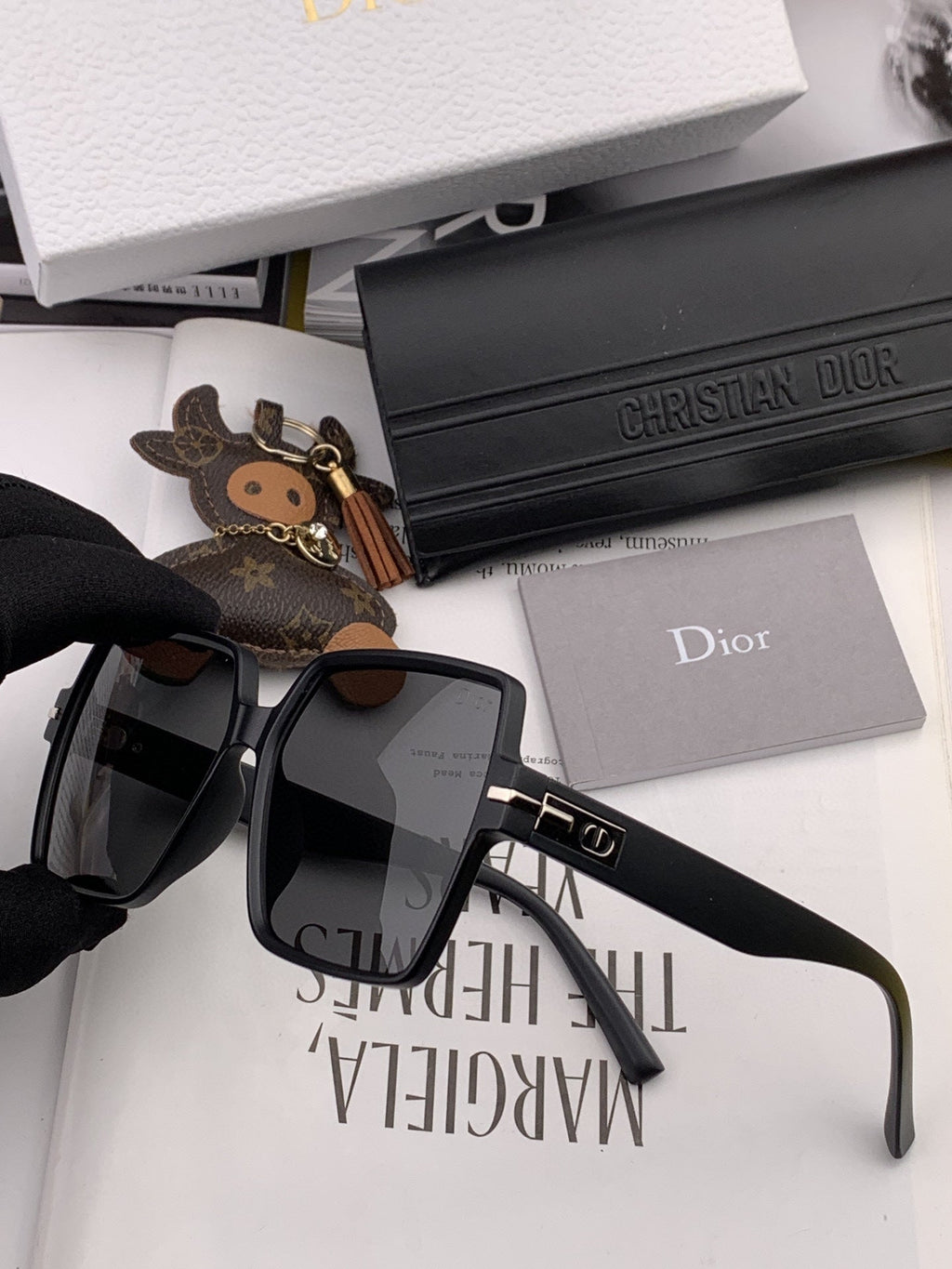 DIOR MONTAIGNE SQUARE SUNGLASS CD4780 IN ACETATE