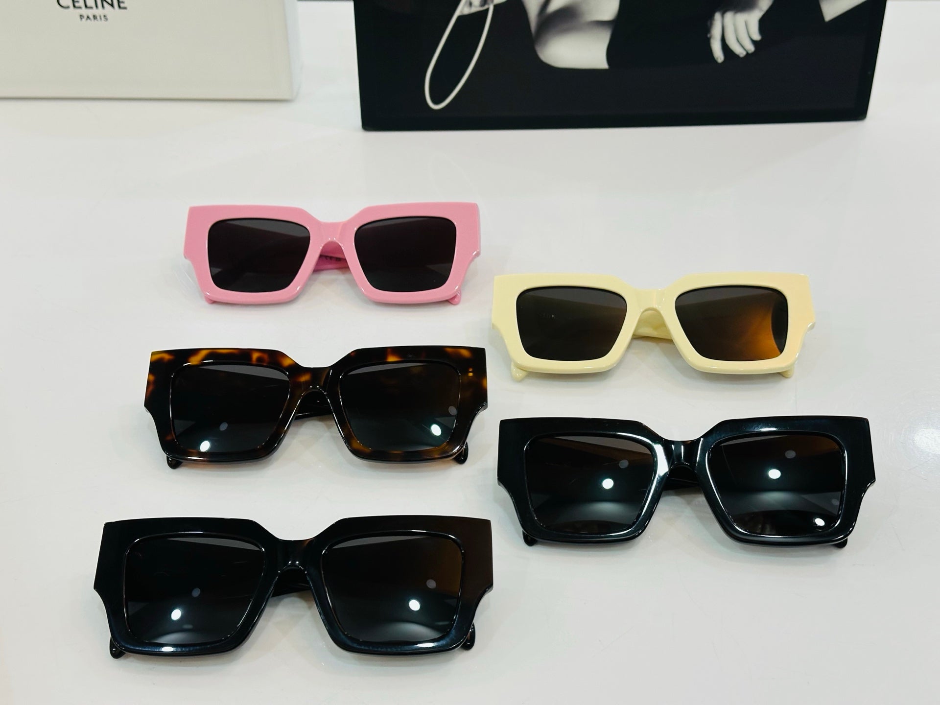 CELINE TRIOMPHE SUNGLASSES CL40499 IN ACETATE