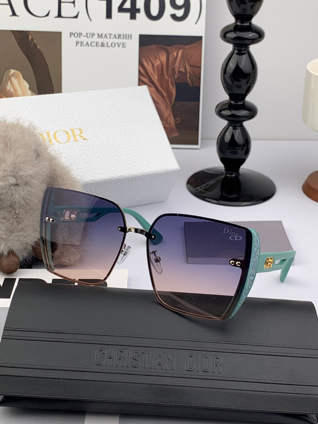 DIOR MONTAIGNE SUNGLASS D7230 IN ACETATE