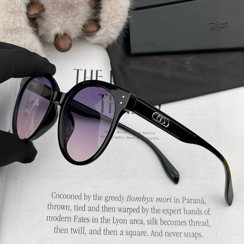 DIOR MONTAIGNE SUNGLASS CD5106 IN BLACK ACETATE