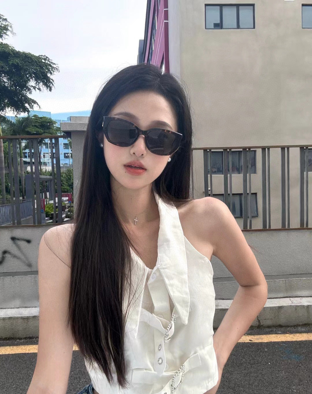 BUTTERFLY FRAME SUNGLASSES G9317 IN ACETATE