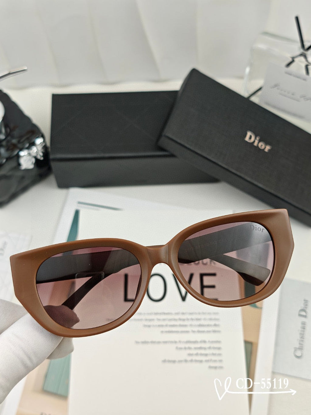 DIOR MONTAIGNE SUNGLASS 55119 IN ACETATE