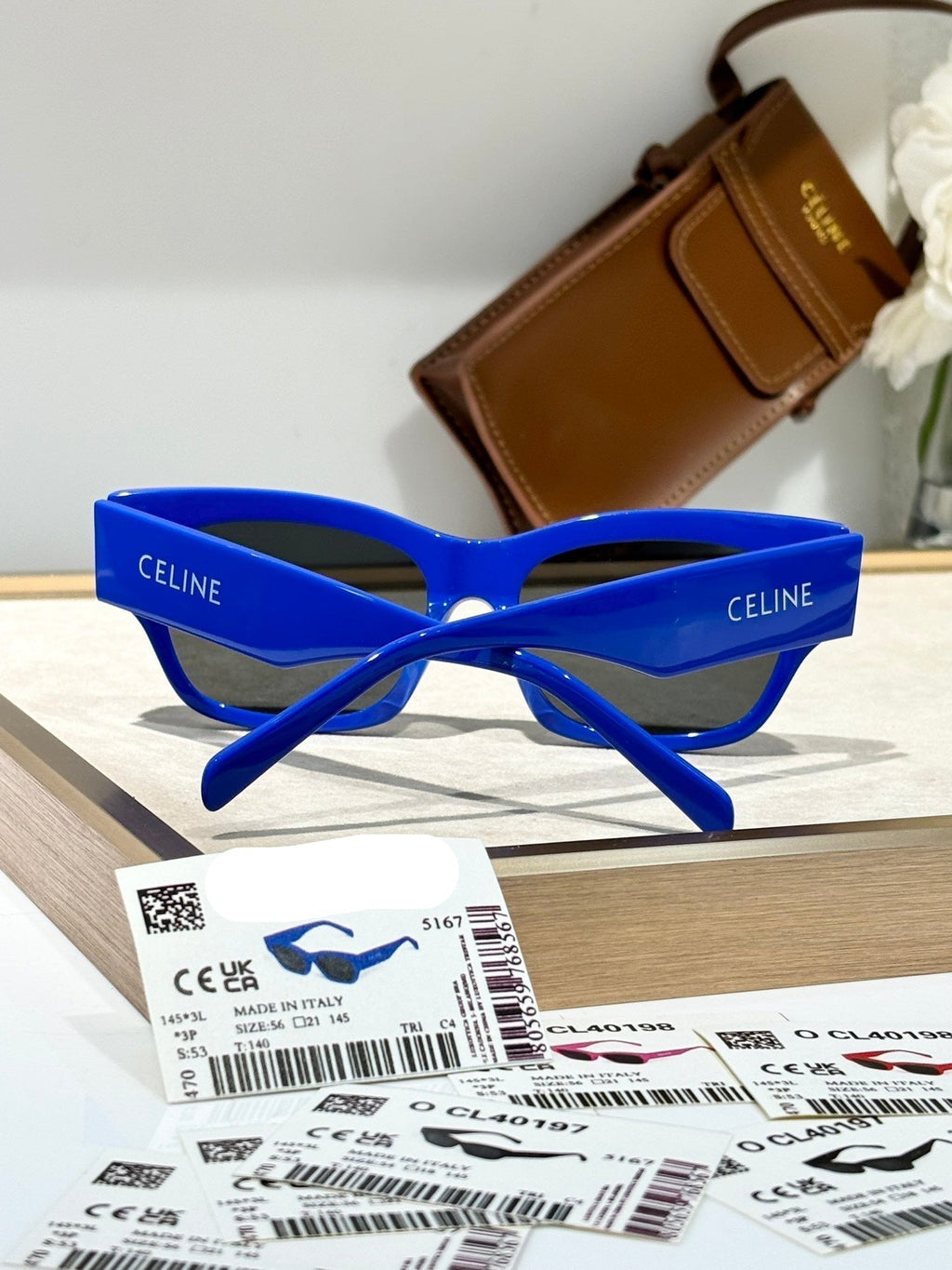 CELINE TRIOMPHE SUNGLASS CL40197 IN PINK ACETATE