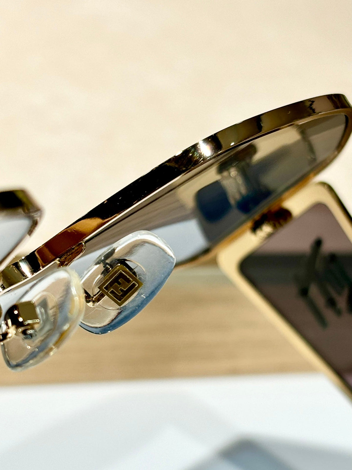 DISCO SQUARED SUNGLASSES FF M0093 IN METAL