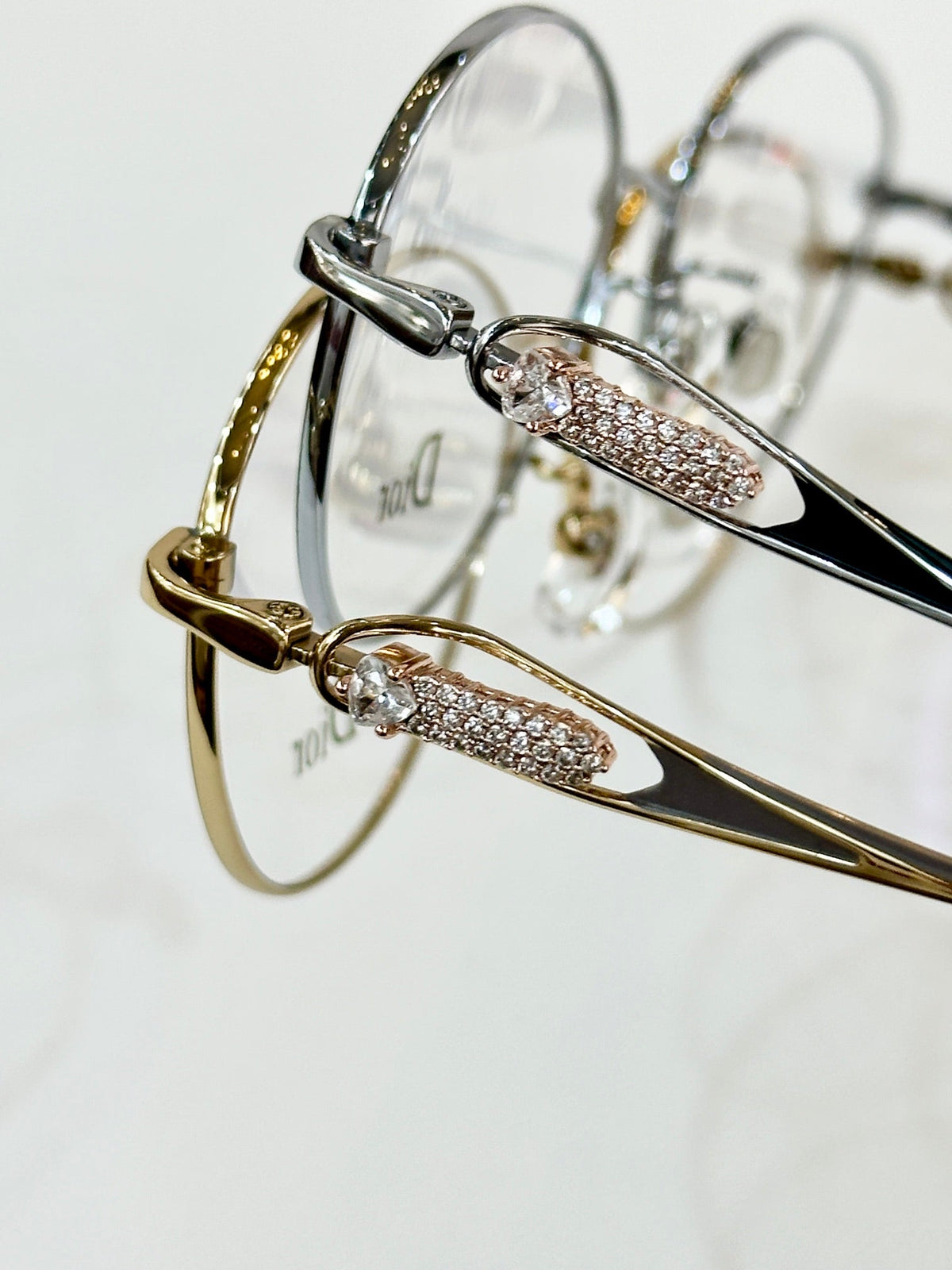 DIOR MONTAIGNE SUNGLASS CD 0269/S IN TITANE EMBELLISHES STONES