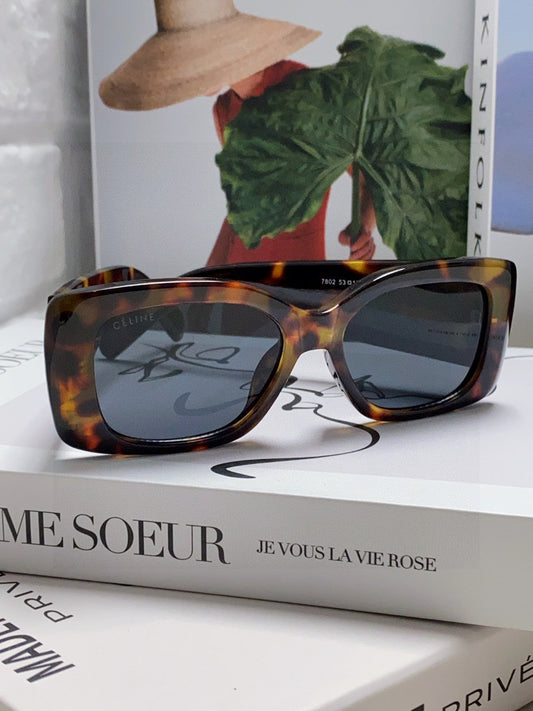 CELINE TRIOMPHE SUNGLASSES 548600 IN DARK HAVANA ACETATE