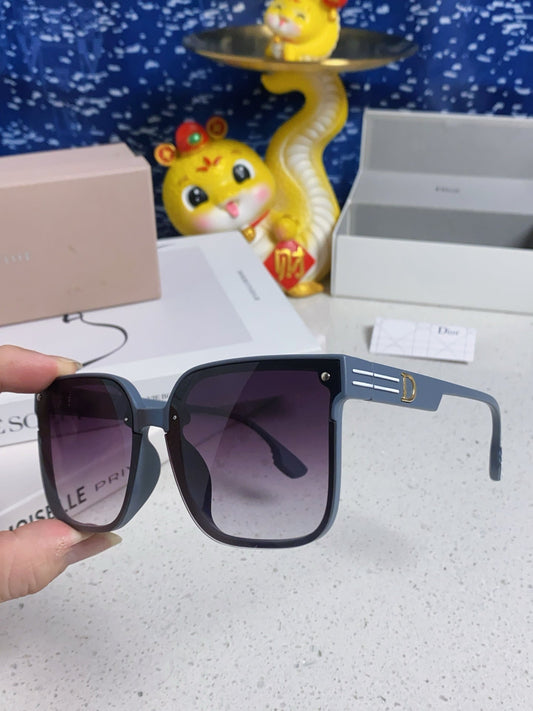 DIOR MONTAIGNE SUNGLASS 560861 IN TAN BLUE ACETATE