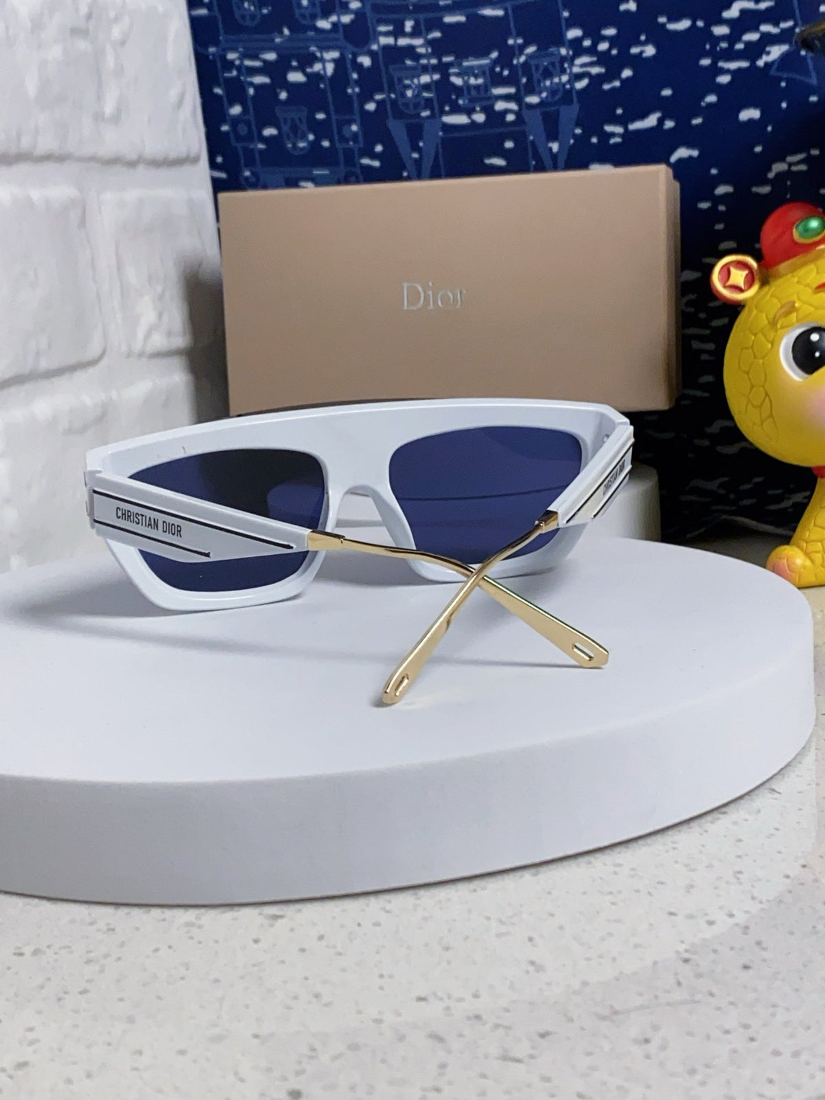 DIOR MONTAIGNE SUNGLASS CLUB M7U IN WHITE ACETATE