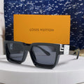 LOUIS VUITTON RECTANGLE SUNGLASSES 575849 BLACK IN ACETATE