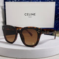 CELINE SQUARE SUNGLASS 575844 IN HAVANA ACETATE