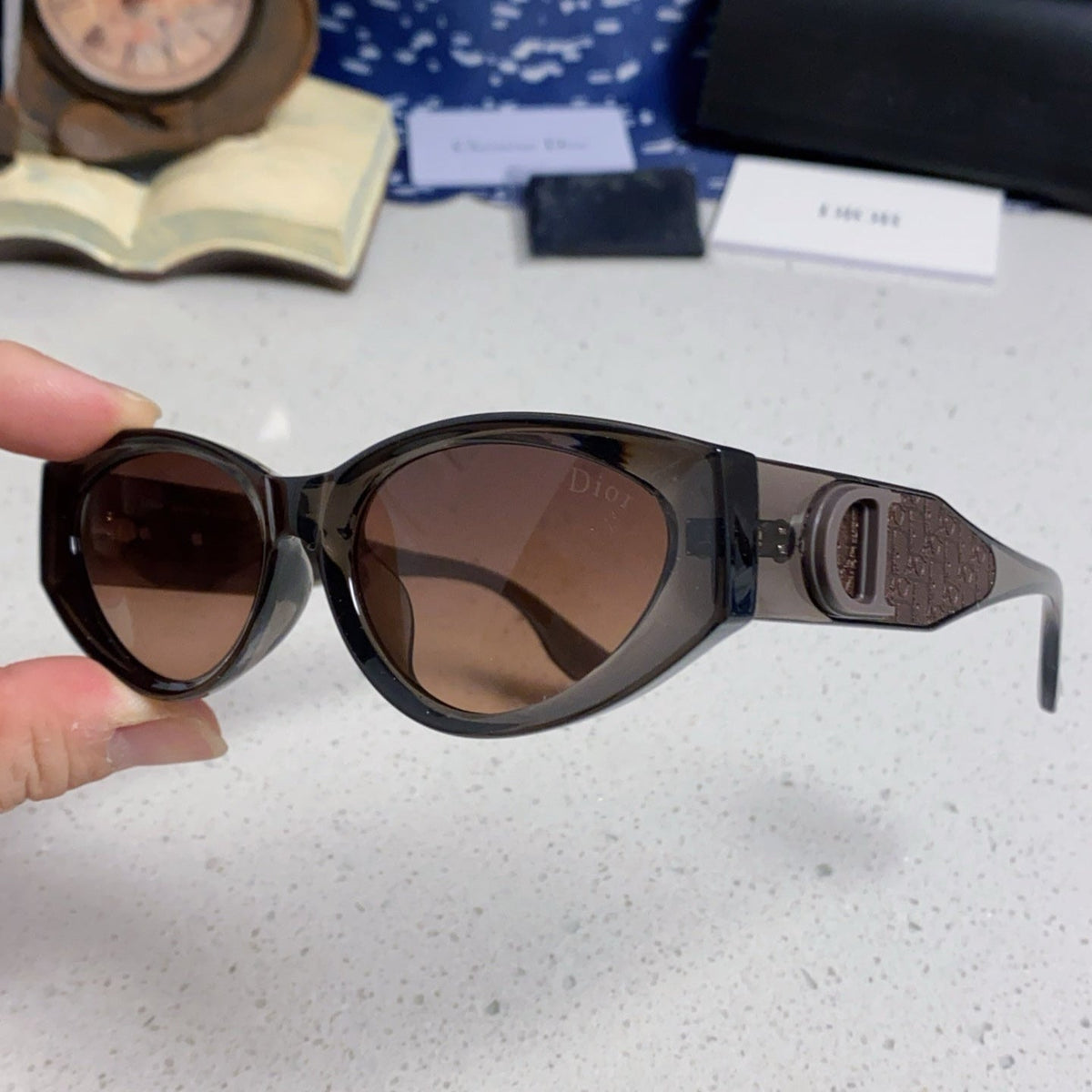 DIOR MONTAIGNE SUNGLASS 578112 IN BROWN ACETATE