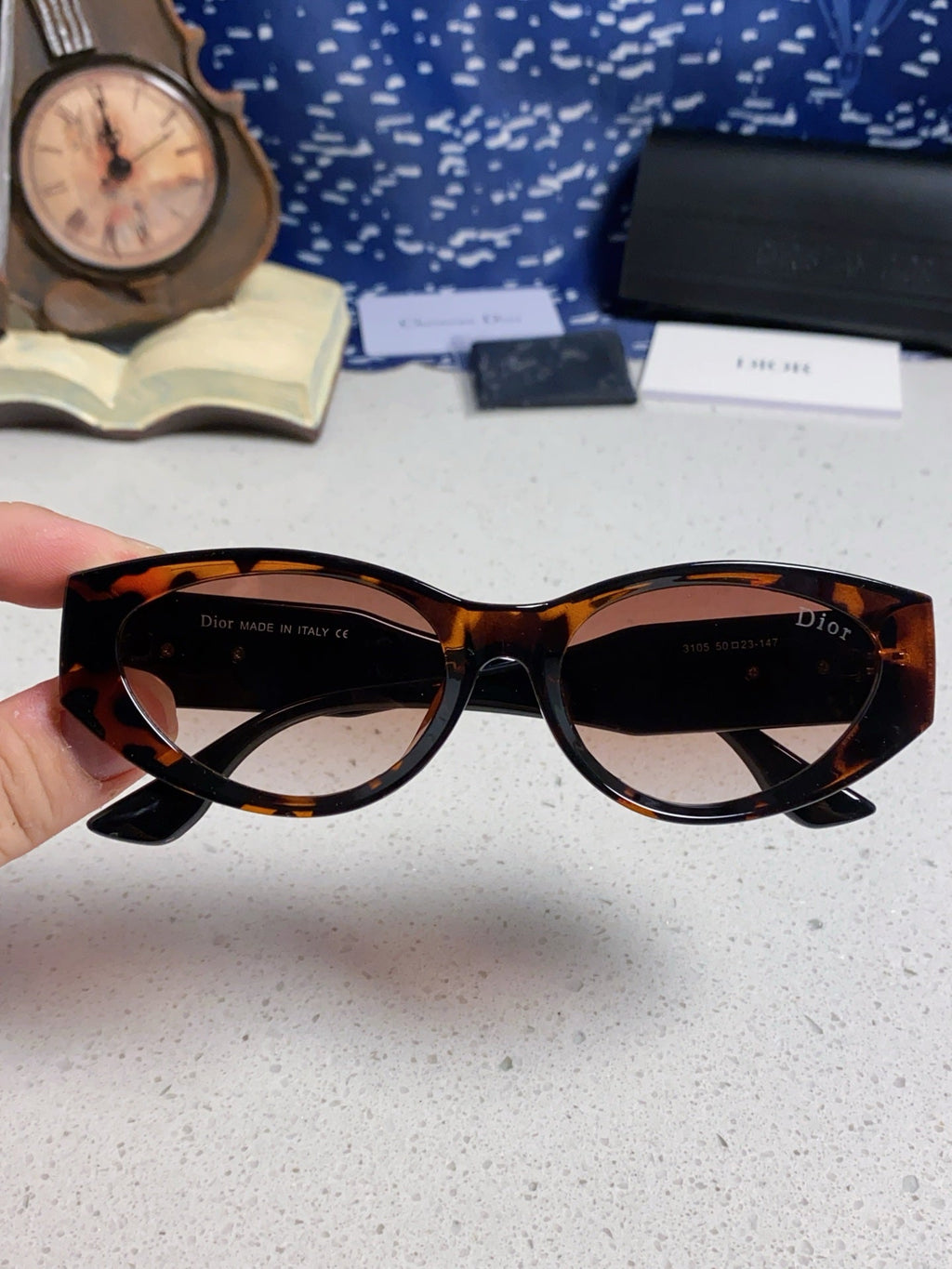DIOR MONTAIGNE SUNGLASS 578114 IN HAVANA ACETATE